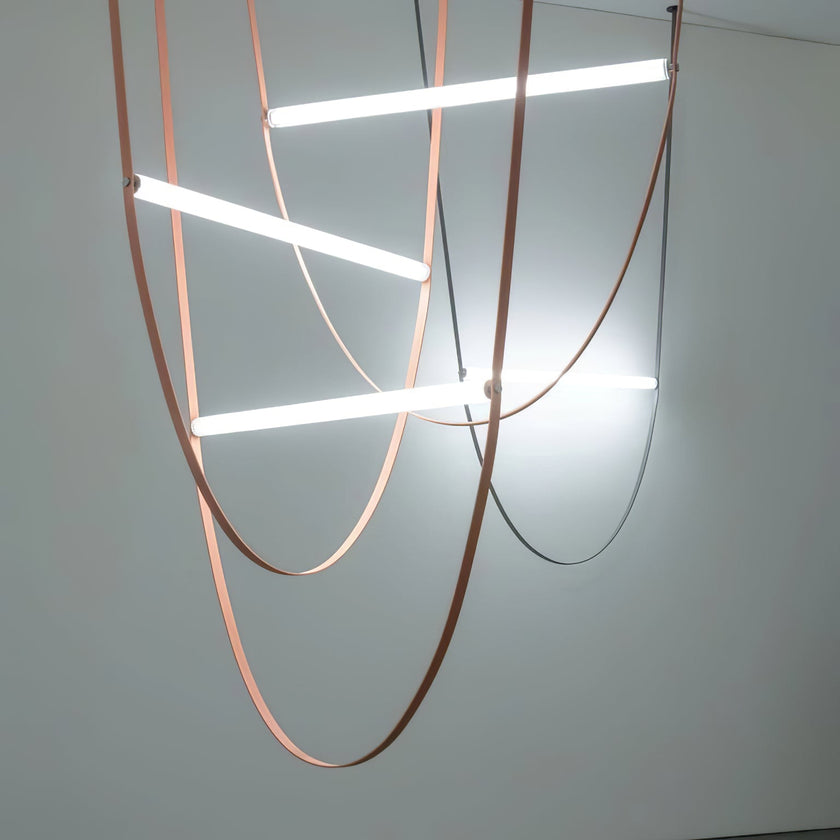 Art Belt Glass Pendant Lamp