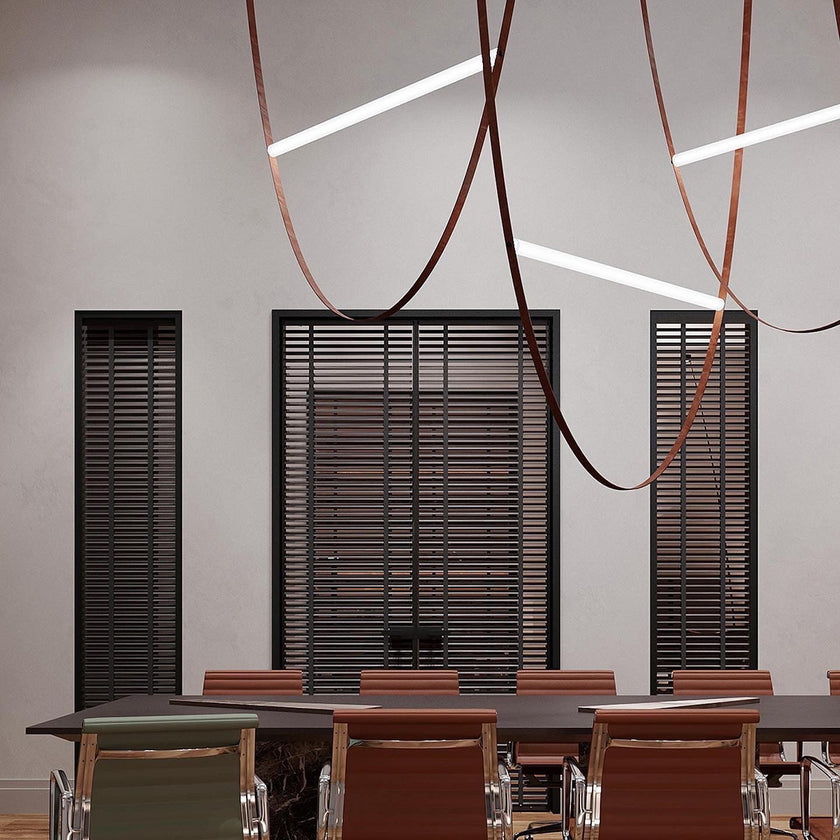 Art Belt Glass Pendant Lamp