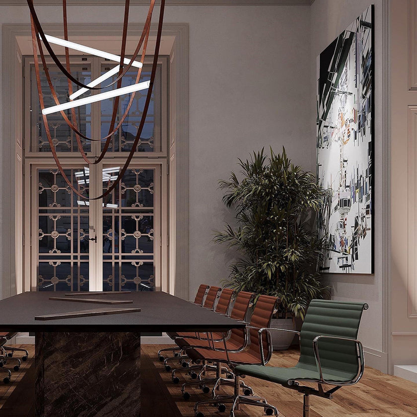 Art Belt Glass Pendant Lamp