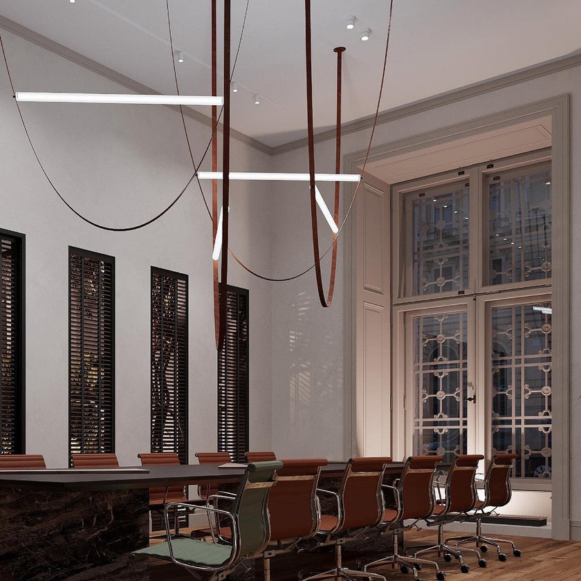 Art Belt Glass Pendant Lamp