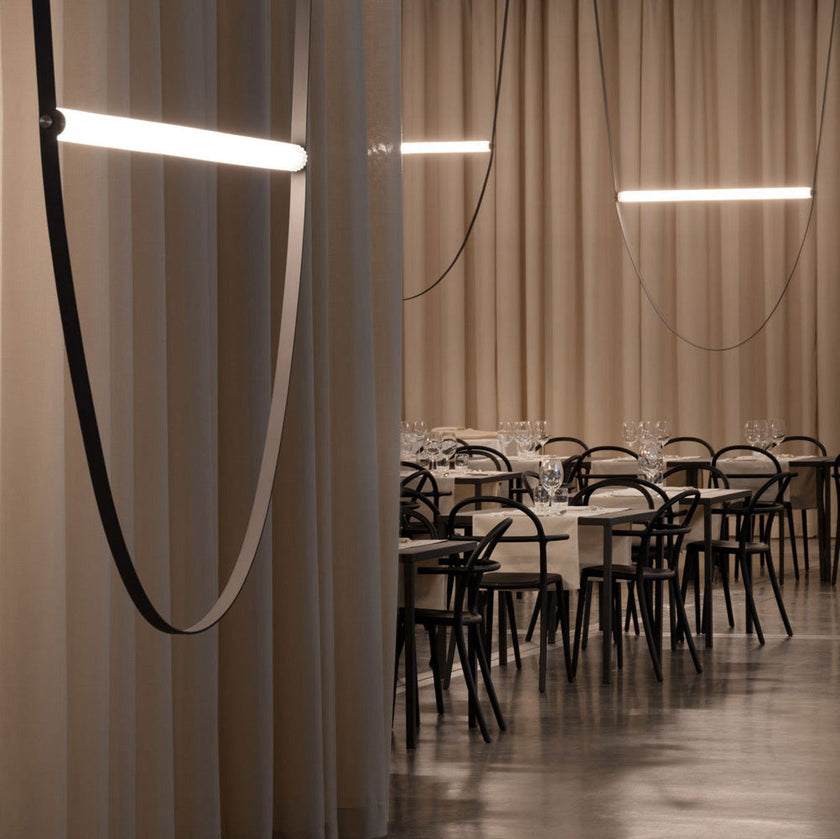 Art Belt Glass Pendant Lamp