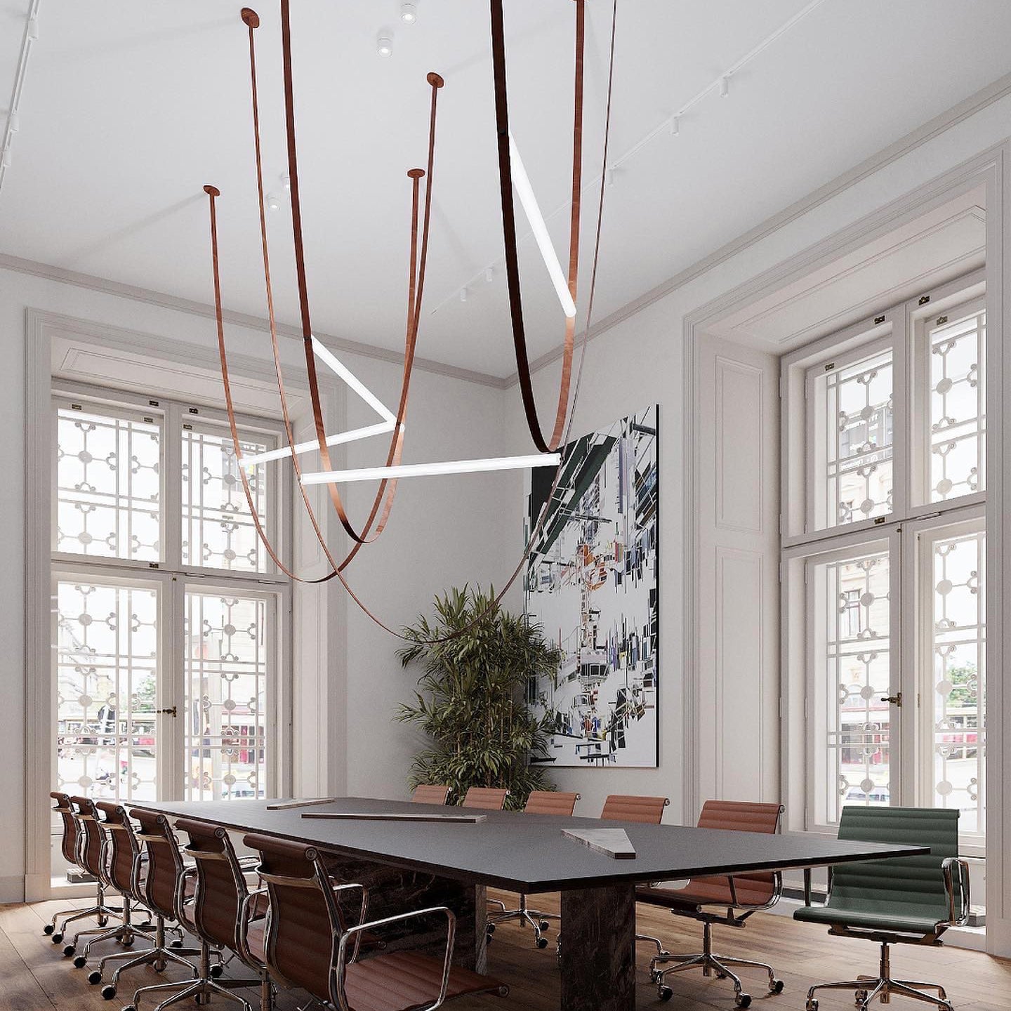 Suspension filaire