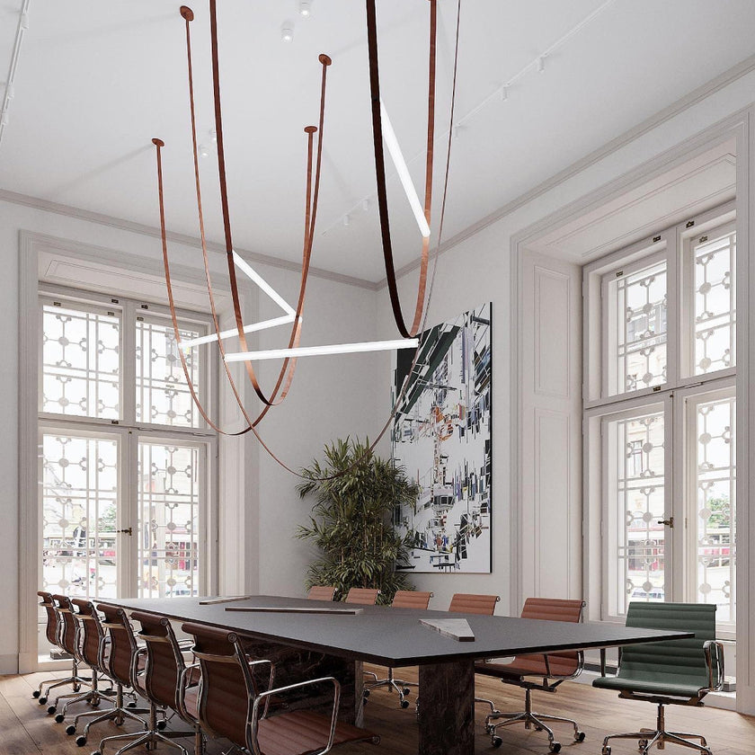 Art Belt Glass Pendant Lamp