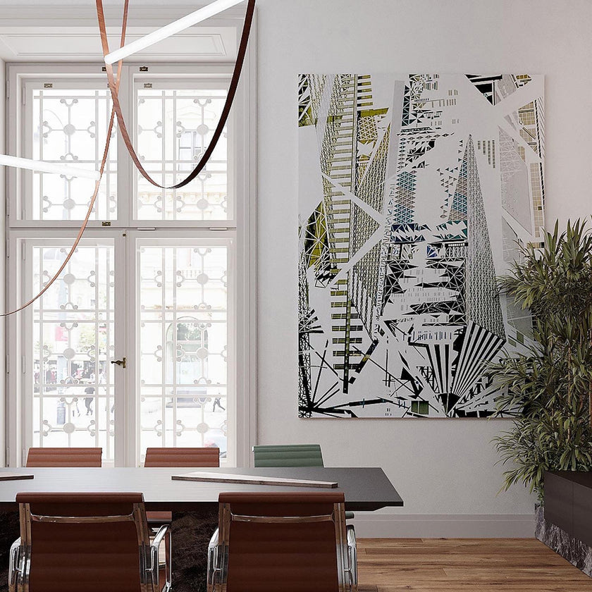 Art Belt Glass Pendant Lamp