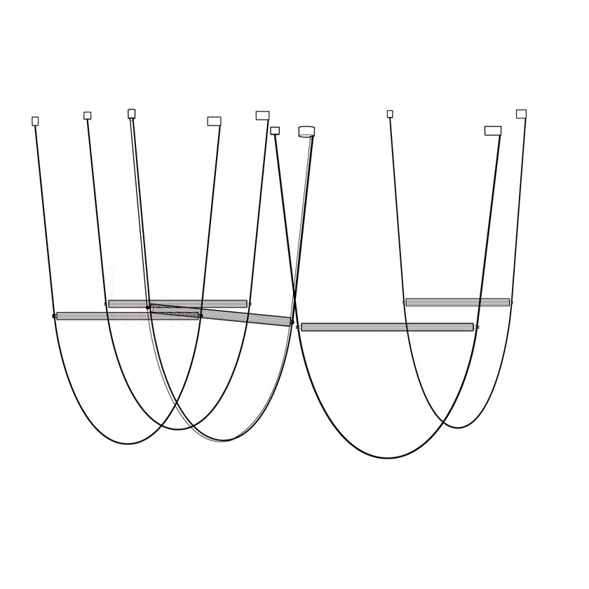 Art Belt Glass Pendant Lamp