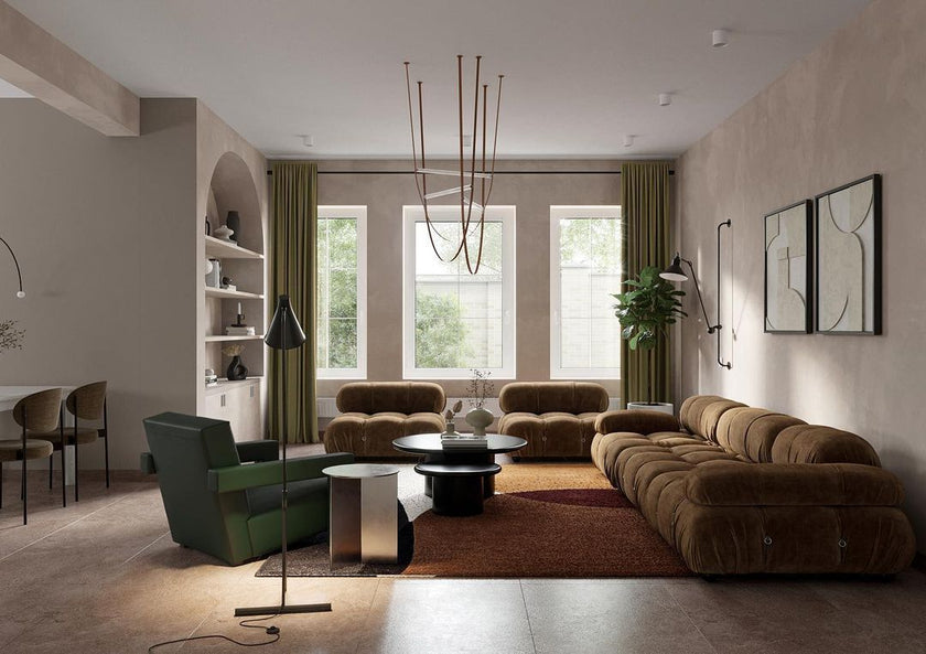 Art Belt Glass Pendant Lamp