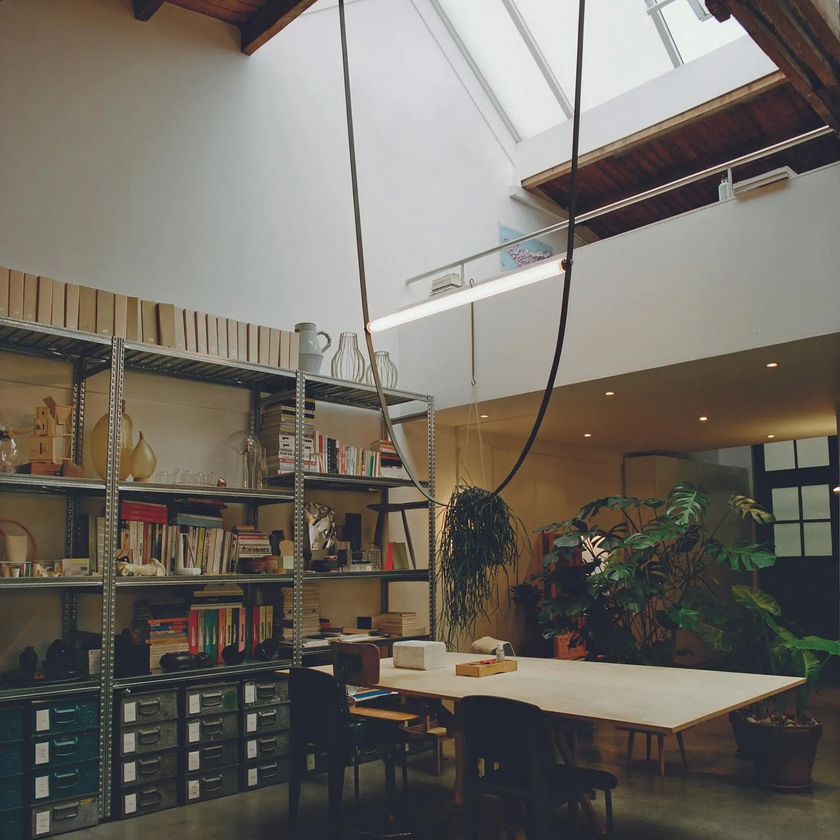 Art Belt Glass Pendant Lamp